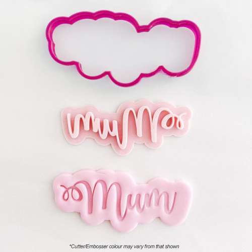 Cookie Embosser and Cutter - Mum - Click Image to Close
